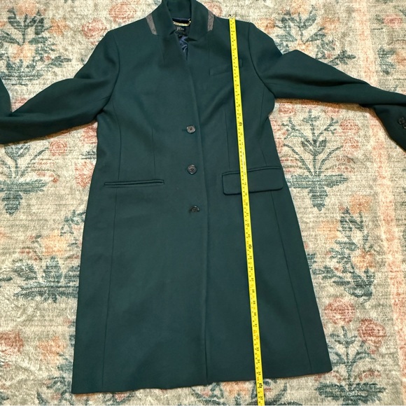J Crew Regent Topcoat in Dark Green RARE - Picture 12 of 13